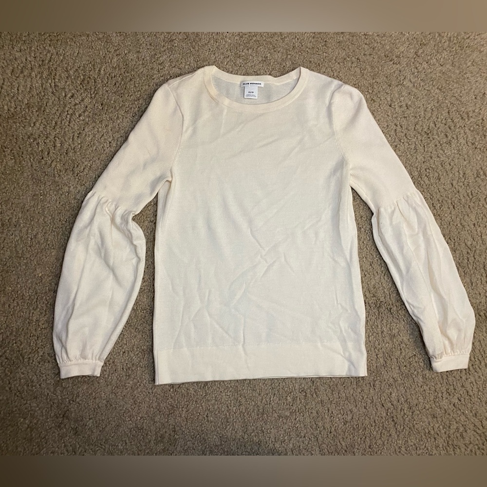 Club monaco balloon long sleeve top